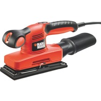 BLACK+DECKER Vlakschuurmachine KA320EKA Oranje, Incl. Transportkoffer, Retail