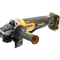 DEWALT 18V XR 125mm Brushless haakse slijper met dodemansschakelaar DCG406NT Geel/zwart, Accu en oplader niet inbegrepen