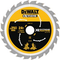 DEWALT Cirkelzaagblad DT99571, 250mm / 30mm 24 tanden, voor stationaire cirkelzaag