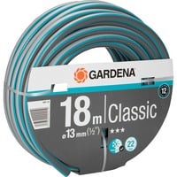 GARDENA Classic slang 13 mm (1/2") Grijs/turquoise, 18001-20, 18 m