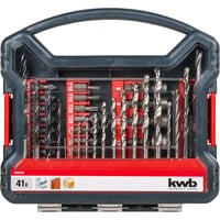 KWB Promobox Standaard 41-delige boor- en bitset Zwart/rood