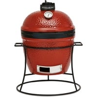 Kamado Joe Junior houtskoolbarbecue Rood/zwart, Ø 34 cm