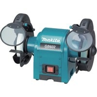 Makita 230 V Werkbankslijper 150 mm GB602 werkbankslijpmachine Blauw/zwart