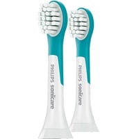 Philips Sonicare For Kids - opzetborstels Wit/turquoise, HX6032/33, 2 stuks