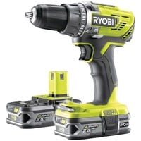 Ryobi ONE+ Accu-Boormachine R18DD3-225S schroeftol Groen/zwart, 18Volt, 2x Li-Ion batterij 2,5Ah