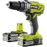 Ryobi R18PD3-215S klopboorschroevendraaier Groen/zwart, Accu inbegrepen