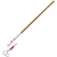 WOLF-Garten multi-star BA-M Krabber + multi-star ZM 140 Essenhouten steel handkrabber Rood/zilver
