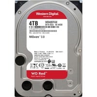 WD Red, 4 TB harde schijf WD40EFAX, SATA 600, 24/7, AF