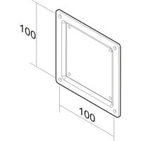 Neomounts Verloopplaat FPMA-VESA100 adapter Zwart, Retail