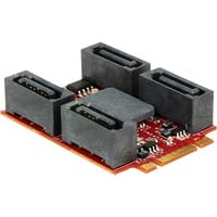 DeLOCK Module M.2 NGFF > 4 x SATA uitbreidingsmodule