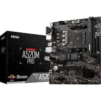 MSI A520M PRO socket AM4 moederbord RAID, Gb-LAN, Sound, µATX