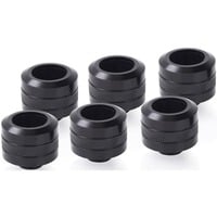 Alphacool Eiszapfen PRO 16 mm HardTube Fitting G1/4 - Deep Black verbinding Zwart, 6 stuks