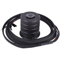 Alphacool Powerbutton met push-button 19mm red lighting - deep black schakelaar Zwart, Rode LED