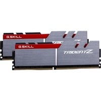 G.Skill 16 GB DDR4-3200 Kit werkgeheugen Grijs/rood, F4-3200C16D-16GTZB, Trident Z, XMP 2.0