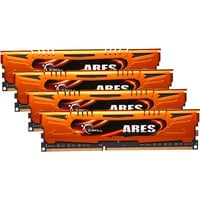 G.Skill 32 GB DDR3-1600 Quad-Kit werkgeheugen F3-1600C10Q-32GAO, Ares-Serie, XMP, Lite retail