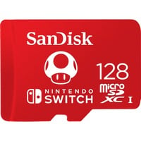 SanDisk MicroSDXC for Nintendo Switch, 128 GB geheugenkaart Rood, UHS-I U3, V30