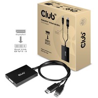Club 3D Actieve DisplayPort naar Dual Link DVI-D adapter Zwart