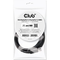 Club 3D Mini-DisplayPort naar DisplayPort 1.2 kabel Zwart, 2 meter