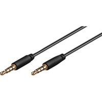 goobay Aux audio kabel Zwart, 2 meter