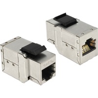 DeLOCK Keystone RJ45 Bu-Bu Cat6a metall keystone module 