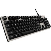 Logitech G413 Silver Mechanical Gaming Keyboard Zilver, US-International, Logitech Romer-G, witte leds