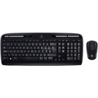 Logitech Wireless Combo MK330 desktopset Zwart, EU lay-out (QWERTY), Rubberdome