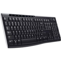 Logitech Wireless Keyboard K270, toetsenbord Zwart, EU lay-out (QWERTY), Rubberdome, Retail