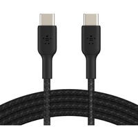 Belkin BOOSTCHARGE gevlochten USB-C kabel Zwart, 1 meter