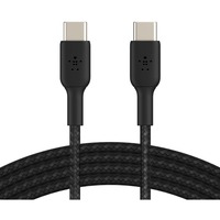 Belkin BOOSTCHARGE gevlochten USB-C kabel Zwart, 1 meter
