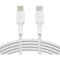 Belkin BOOSTCHARGE gevlochten USB-C kabel Wit, 1 meter