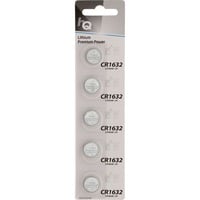 Lithium knoopcel CR1632-batterij 3 V, 5 stuks