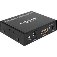 DeLOCK HDMI Audio Extractor 4K adapter Zwart