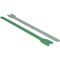 DeLOCK Hook-and-loop fasteners, 10 stuks kabelbinder Groen, L 300 mm x B 12 mm