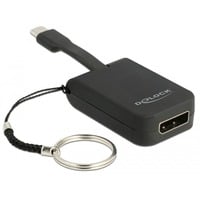 DeLOCK USB-C > DisplayPort adapter sleutelhanger Zwart, 4K 60Hz