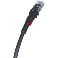 Patchsee Netwerkabel TP-6A-F/4 Zwart, 1,2 meter