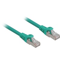Sharkoon Netwerkabel SFTP, RJ-45 met Cat.6a Groen, 0,25 meter, Halogeenvrij