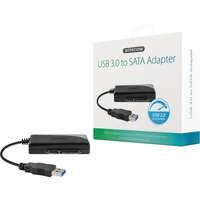 Sitecom USB 3.0 to SATA Adapter Zwart, CN-332