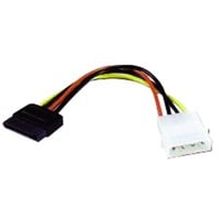 goobay Adapter 4-Pin Molex > 15-Pin SATA Zwart/rood, Retail