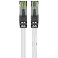 goobay Cat.8.1 netwerkkabel Wit, 3 meter, S/FTP (PiMF), RJ-45