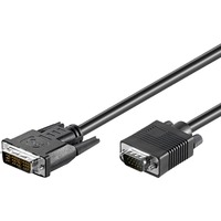 goobay DVI-I > VGA kabel Zwart, 2 meter