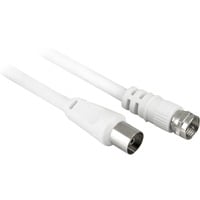 goobay LNB male > RF male kabel Wit, 1,5 meter