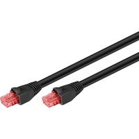 goobay Netwerkabel Cat.6 U/UTP, Outdoor Zwart, 15 meter