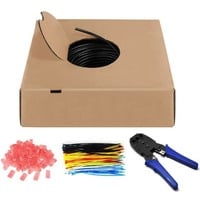 goobay Netwerkkabel Cat.6 U/UTP, Outdoor Zwart, 305 meter