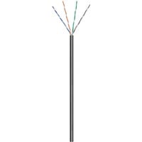 goobay Netwerkkabel Cat.6 U/UTP, Outdoor Zwart, 100 meter