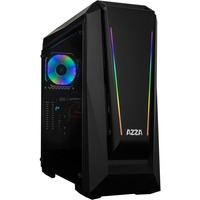 AZZA Chroma 410A midi tower behuizing Zwart | 4x USB-A | Window