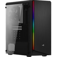 Aerocool Rift midi tower behuizing Zwart | 3x USB-A | RGB | Window