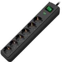 Brennenstuhl Eco-Line 13500A +surge protection 6x stekkerdoos Antraciet, 1159700015, voor 6 stekkers