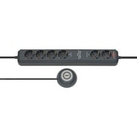 Brennenstuhl Eco-Line Comfort Switch Plus 6x stekkerdoos Antraciet, 1159560516, voor 6 stekkers