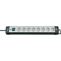 Brennenstuhl Premium-Line 8x 8-voudige stekkerdoos Zwart/lichtgrijs, 8x stekker, 1951580101, voor 8 stekkers, 5m