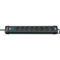 Brennenstuhl Premium-Line extension socket 8-way 8-voudige stekkerdoos Zwart, 8x stekker, 1951180100